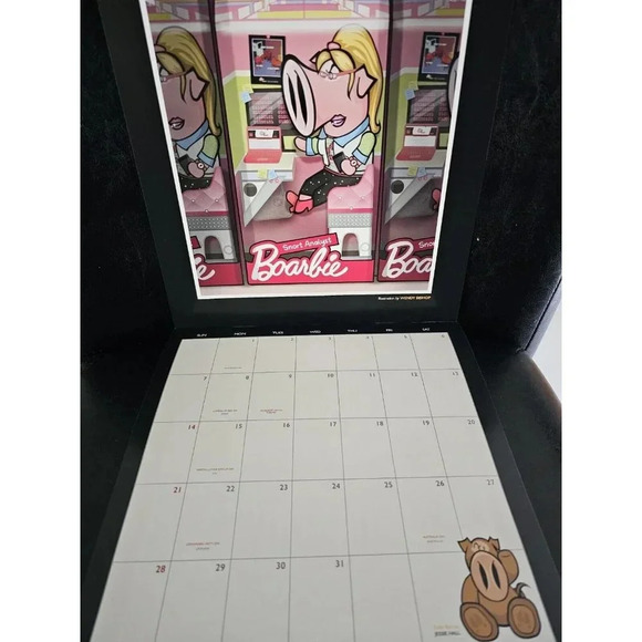 CISCO SNORT Calendar 2024 Snort Pig Hock'Em Sock'Em Pigbots Funny Wall Calendar - Picture 4 of 12